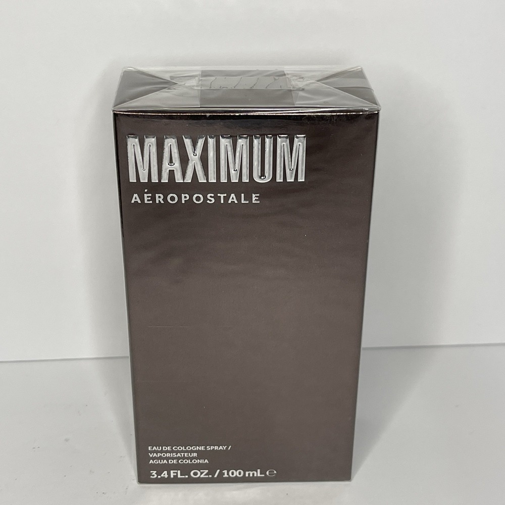 AEROPOSTALE MAXIMUM Eau De Cologne Spray For Men 3.4 Oz/100 ml NEW & SEALED